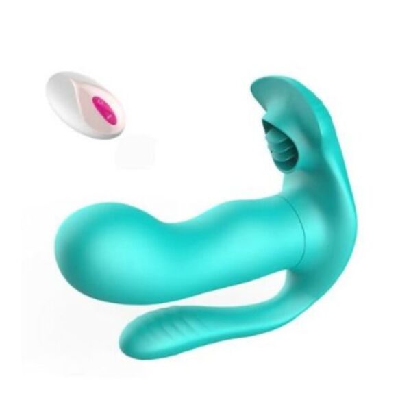 3 In 1 Anal Butt Plug With Sucking Dildo