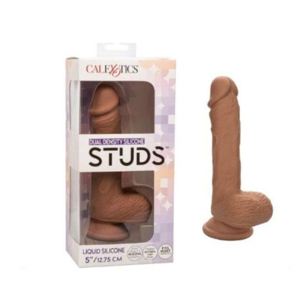 CalExotics Dual Density Silicone Studs 5 Inch Dildo